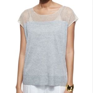 Eileen Fisher Linen Delave Bateau Knit Top